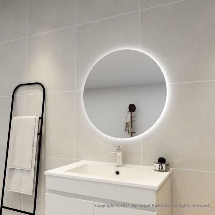 Certified Refurbished 700mm Round 3 Color Backlit LED Mirror