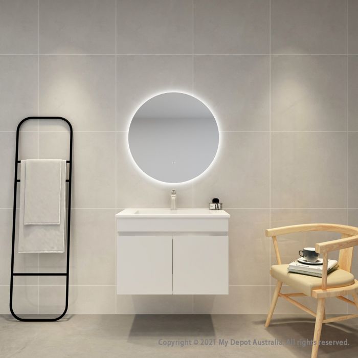 Certified Refurbished 700mm Round 3 Color Backlit LED Mirror
