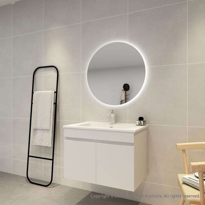 Certified Refurbished 700mm Round 3 Color Backlit LED Mirror