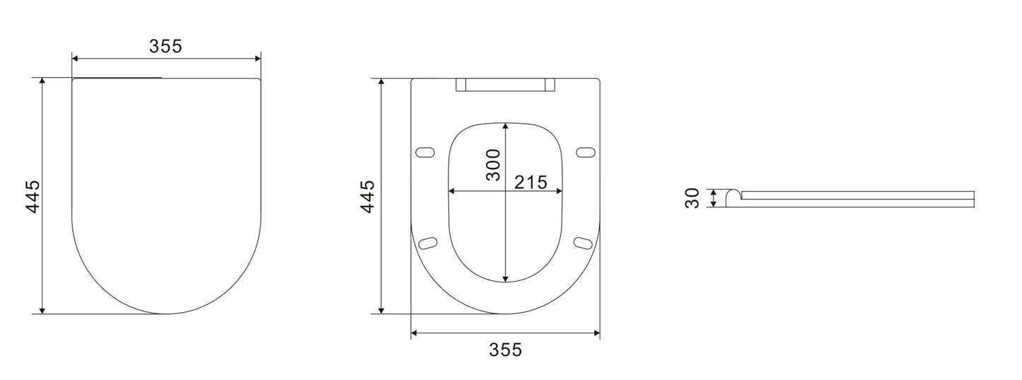 KDK302R Avis Rimless Wall Hung Pan
