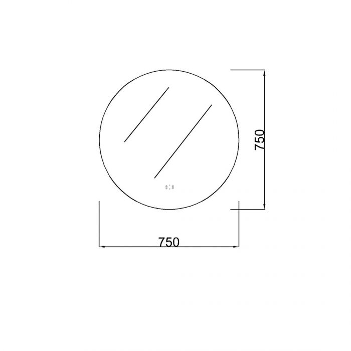 750mm Round 3 Color Backlit LED Mirror(Touchless Sensor Switch)