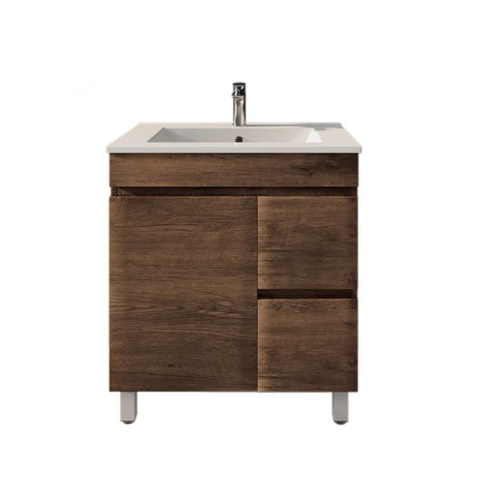 750L*850H*460DMM Dark Oak MDF Bathroom Vanity Free Standing