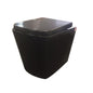 545*350*410mm Qubist Black Wall Faced Floor Pan Dual Flush
