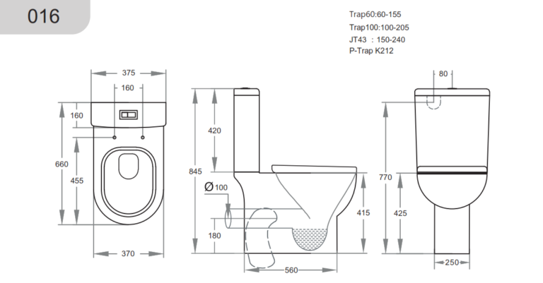 Theo KDK016 Toilet Suite