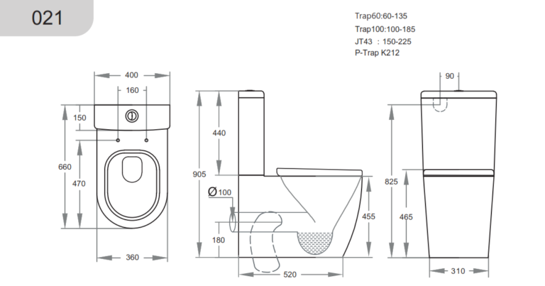 KDK021 Elvera Ambulant Toilet Suite