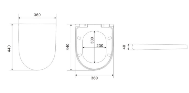KDK305R Veda Rimless Wall Hung Pan