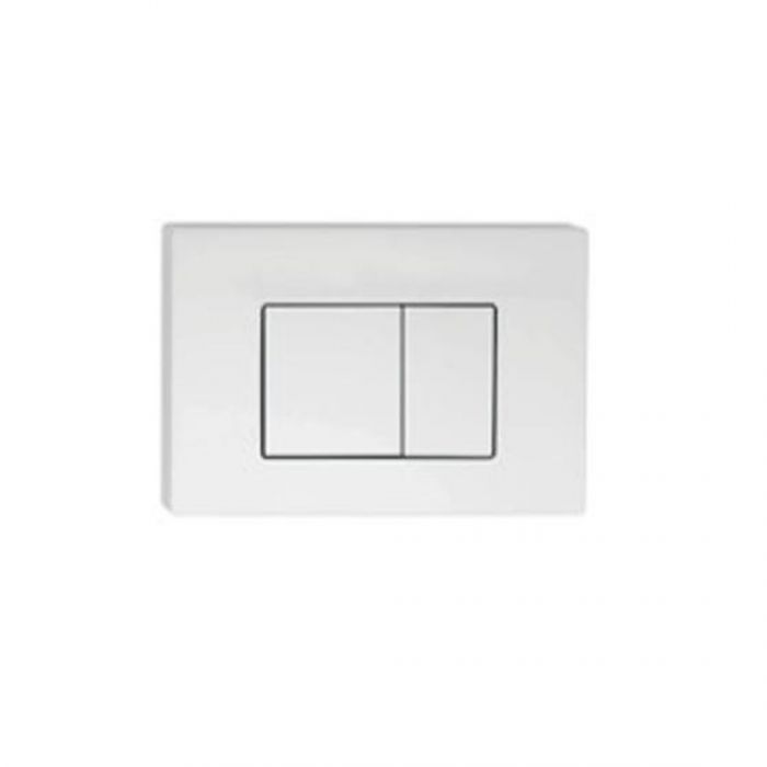 Inwall Cistern Push Button Square Push Plate White