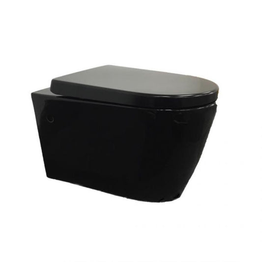 555*360*320mm Avery Black Wall Hung Pan 4.5/3 Liters Dual Flush