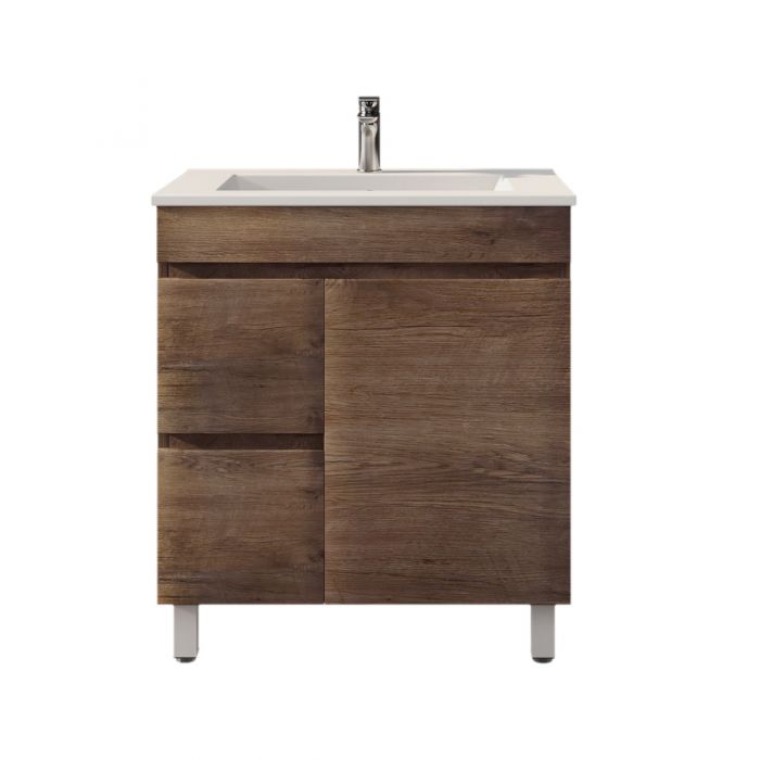 750L*850H*460DMM Dark Oak MDF Bathroom Vanity Free Standing