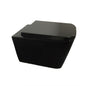 550*345*320mm Qubist Black Back To Wall Wall Hung Pan Dual Flush