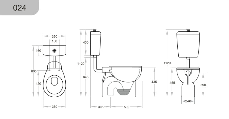 KDK024 Calla Care Toilet Suite