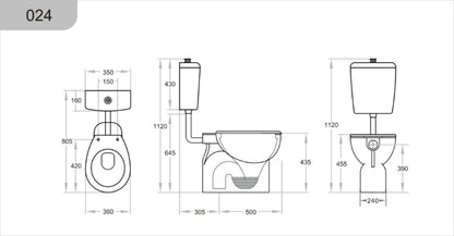 KDK024 Calla Care Toilet Suite