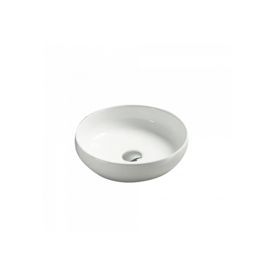 370*370*110mm Above Counter Basin Gloss White Fine Ceramic Waste: 32mm Non Overflow