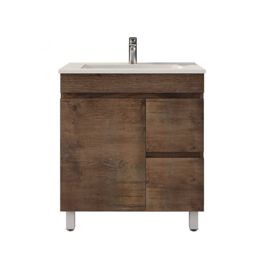 750L*850H*360DMM Dark Oak MDF Bathroom Vanity Free Standing