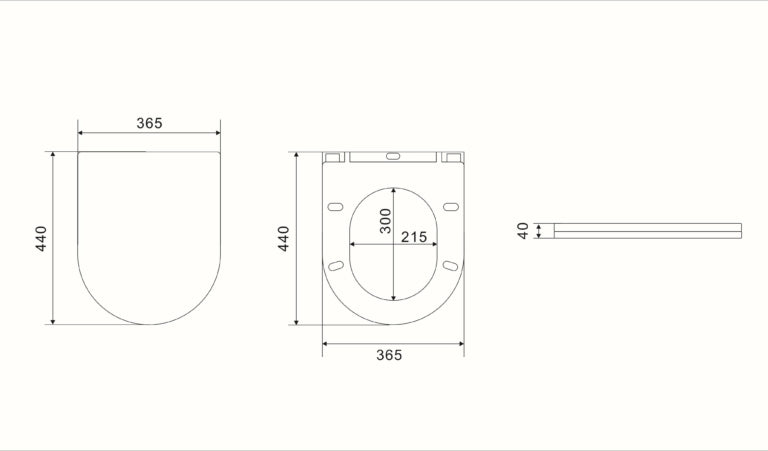 KDK102R Avis Rimless Wall Faced Floor Pan