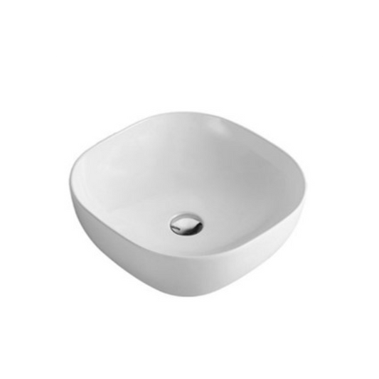 375*375*120mm Above Counter Basin Gloss White Fine Ceramic Waste: 32mm Non Overflow