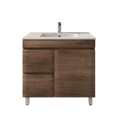 900L*850H*460DMM Dark Oak MDF Bathroom Vanity Free Standing