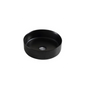 355*355*120mm Above Counter Basin Matte black Fine Ceramic Waste: 32mm Non Overflow