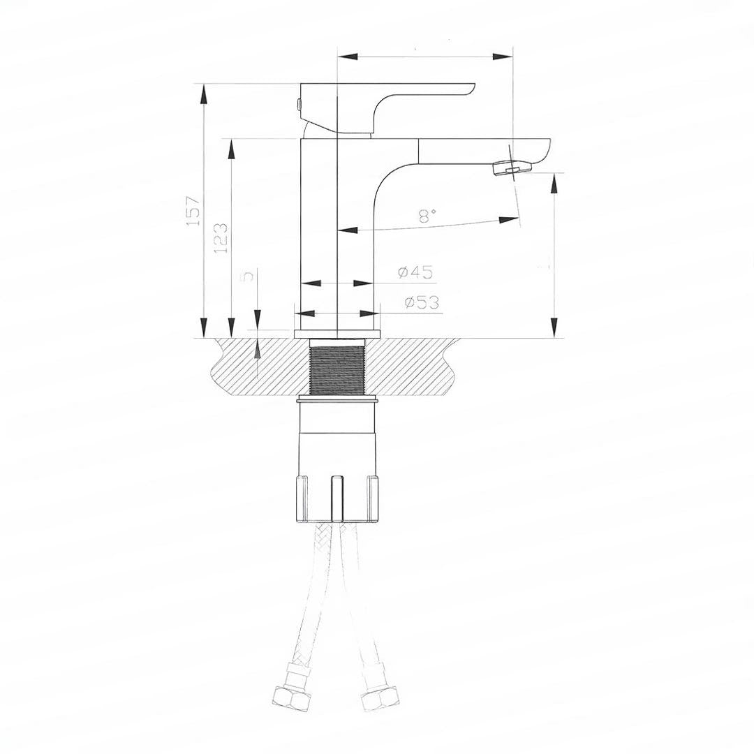 Chrome Basin Mixer Tap