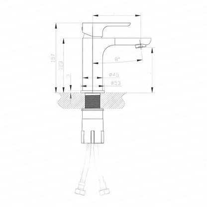 Chrome Basin Mixer Tap