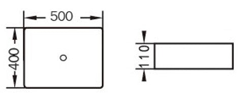 PA5040 Ultra Slim Above Counter Basin