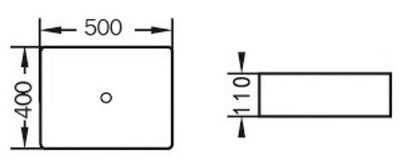 PA5040 Ultra Slim Above Counter Basin