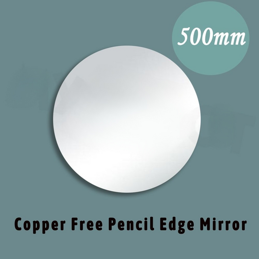 500*500MM Pencil Edge Round Plain Mirror