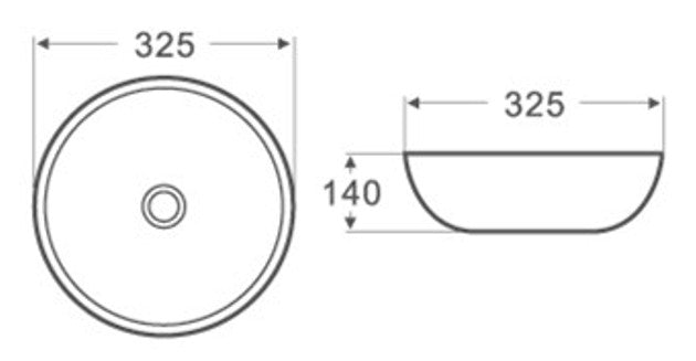 PA3232 round basin