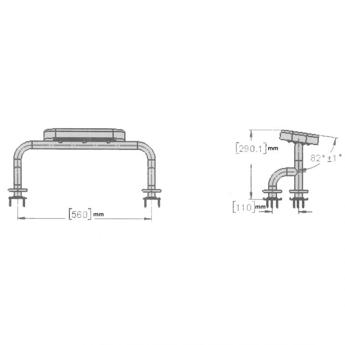 560mm Care Backrest with a 360mm Backrest