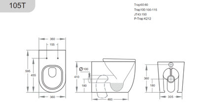 KDK105T Veda Wall Faced Floor Pan