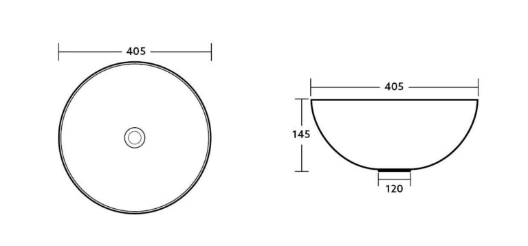 PA4040 round basin