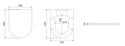 KDK302R Avis Rimless Wall Hung Pan