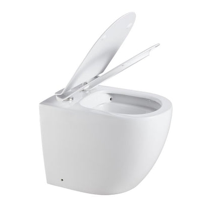 Floor Pan Rimless Flushing Toilet Gloss White Size: 540x365x400mm P-trap: 180mm Roughing -in