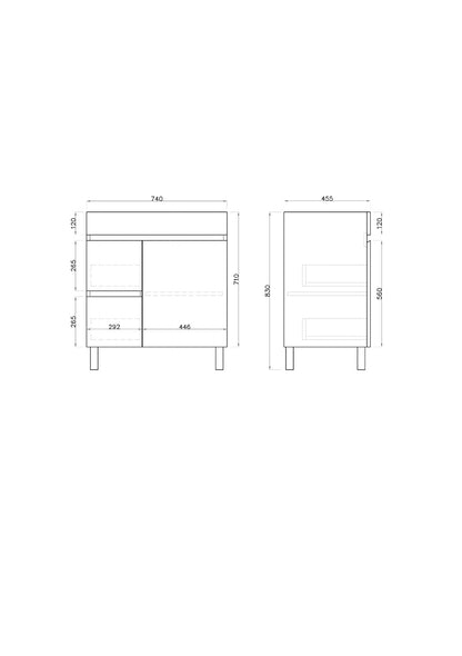 900L*850H*460DMM Gloss White PVC Bathroom Vanity Free Standing