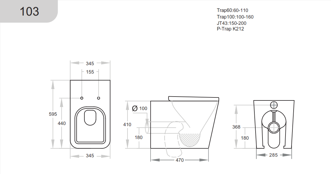 KDK103 Qubist Wall Faced Floor Pan