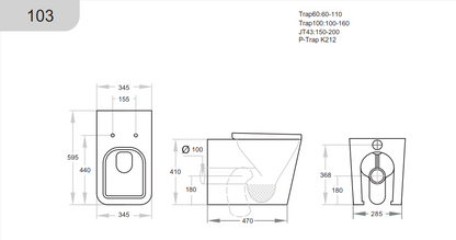 KDK103 Qubist Wall Faced Floor Pan