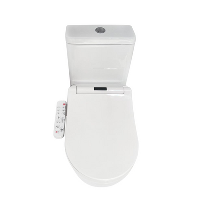 Two Piece Toilet Suite With Smart Wash & Dry Bidet Toilet Seat