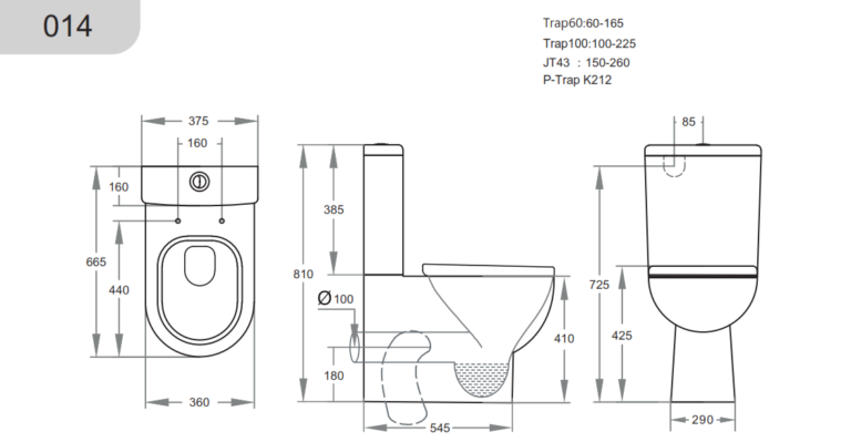 Mercury KDK014 Toilet Suite