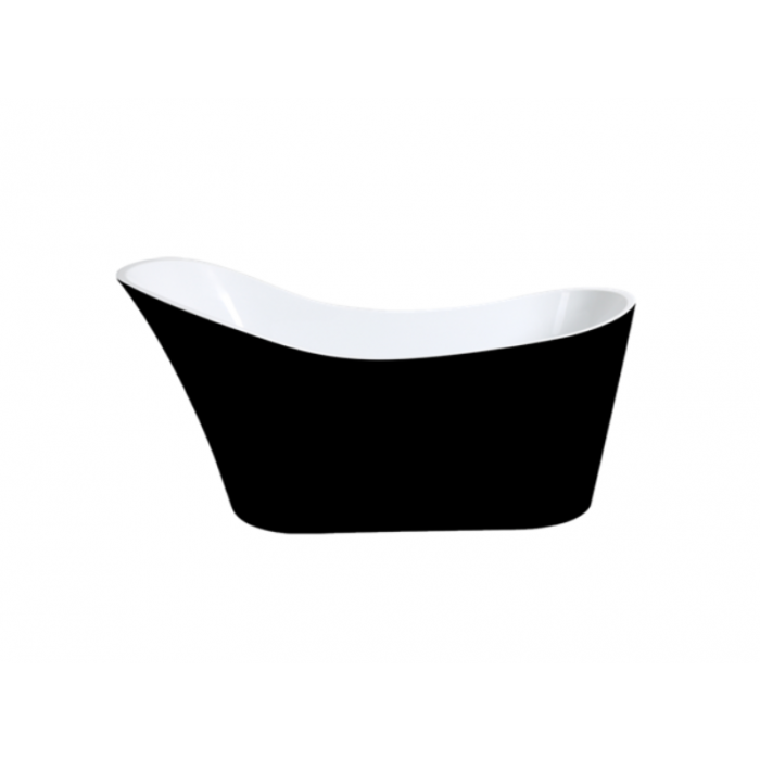 1700*730*835mm Free Standing Bathtub Gloss Black and withe