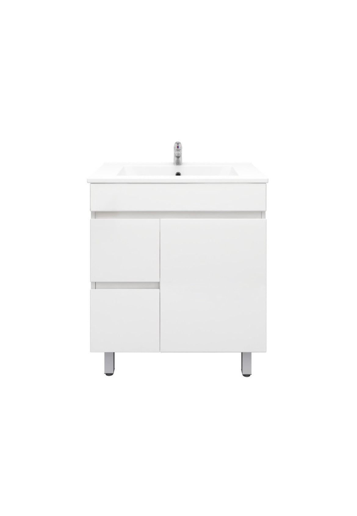 900L*850H*460DMM Gloss White PVC Bathroom Vanity Free Standing