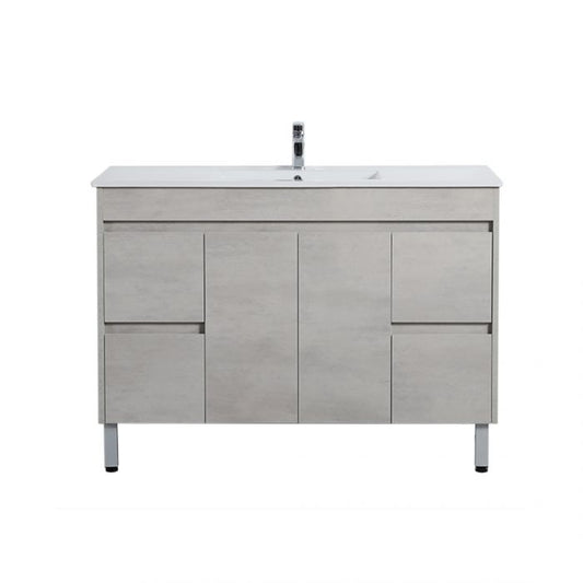 1200*460*525mm Polywood Concrete Grey Wall Hung Bathroom Vanity (Cabinet Only)