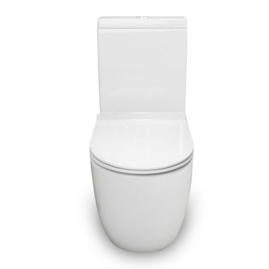 Two piece toilet Rimless flush