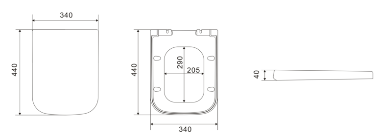 KDK303 Qubist Wall Hung Pan